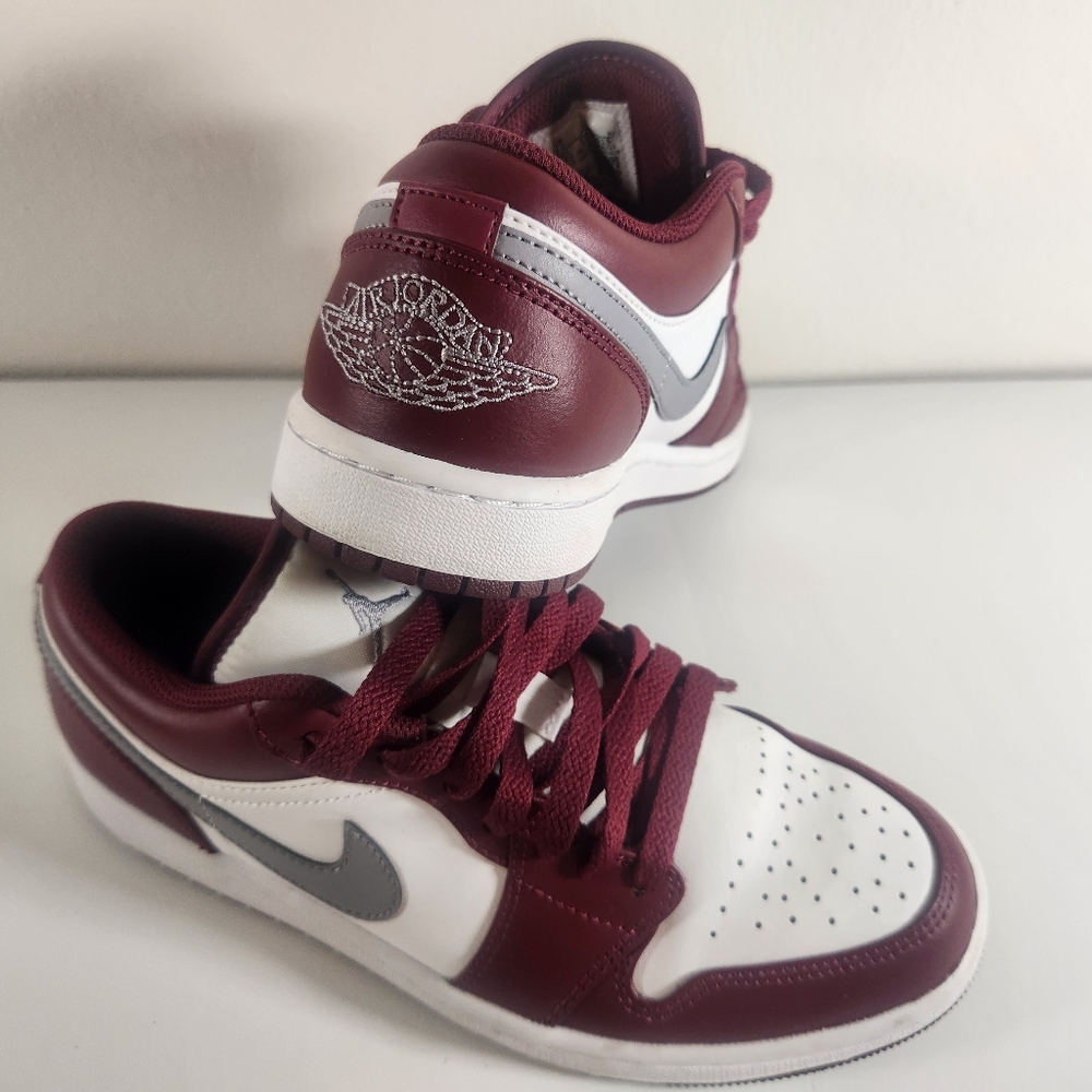 Nike Red and White Sneakers Classic Design